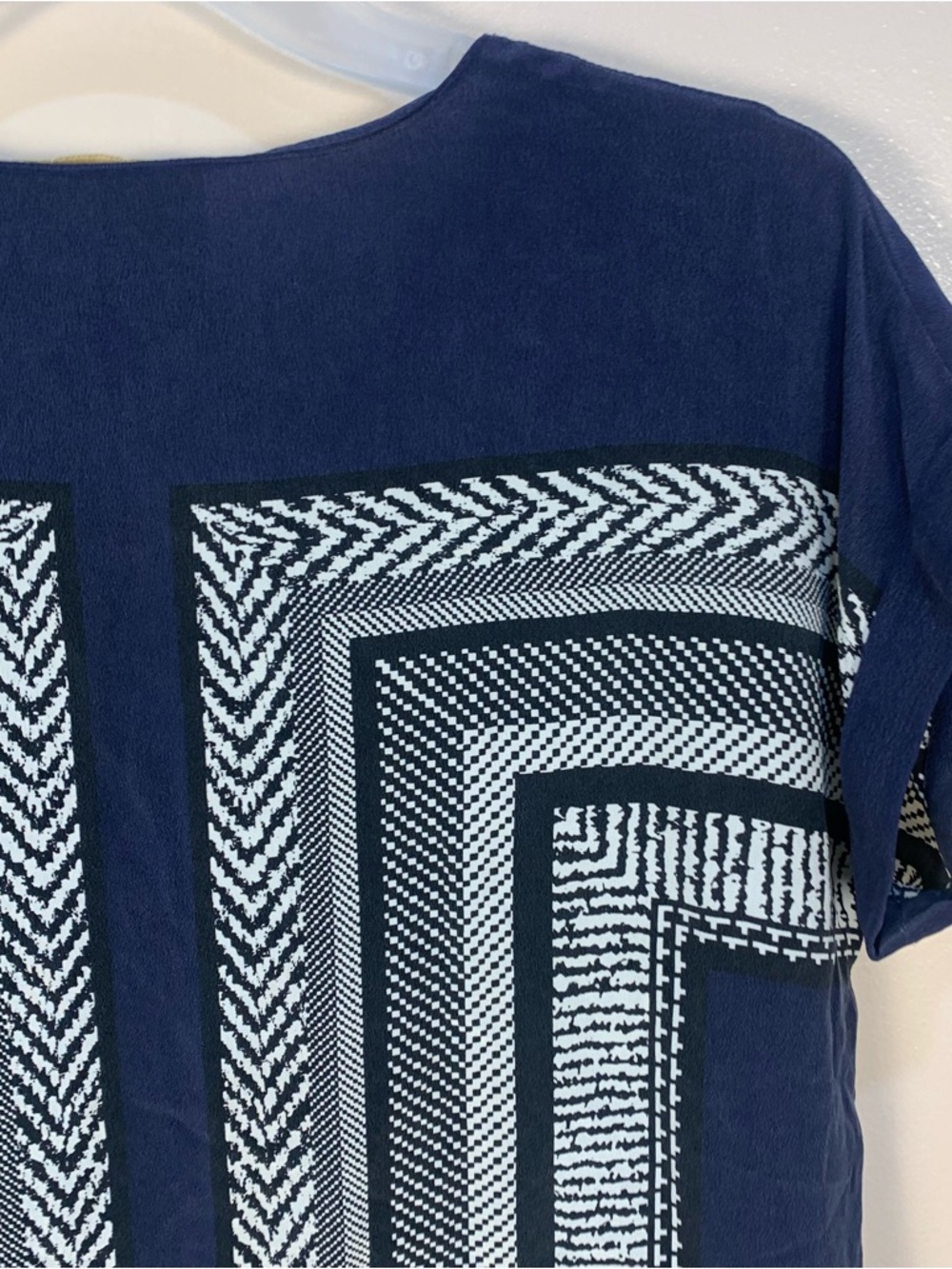Cynthia Rowley 100% Silk Geometric Shift Dress - Picture 6 of 10
